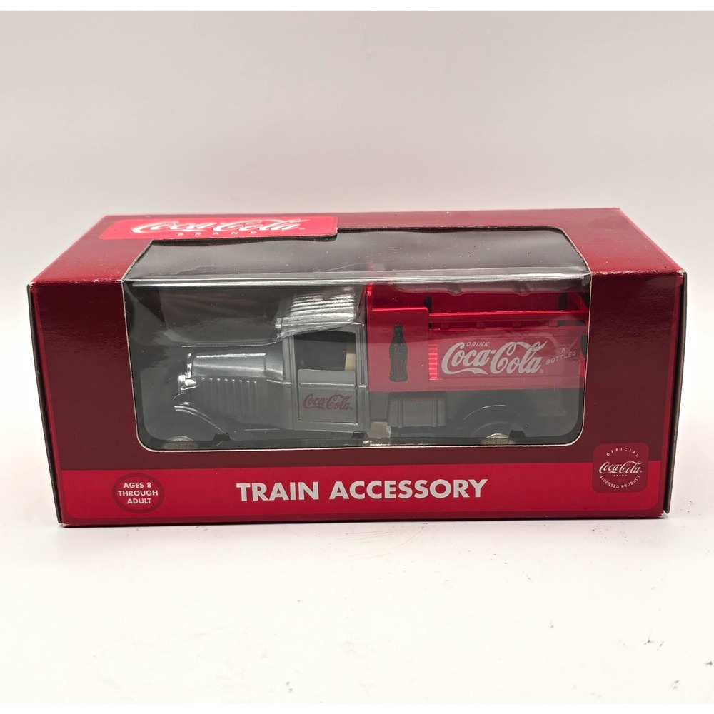 Coca-Cola O Gauge Die-Cast Delivery Truck Train Accessory Red/Gray K-94527